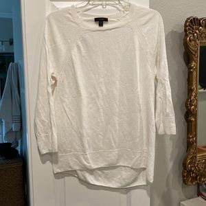 J. Crew Linen 3/4 sleeve sweater